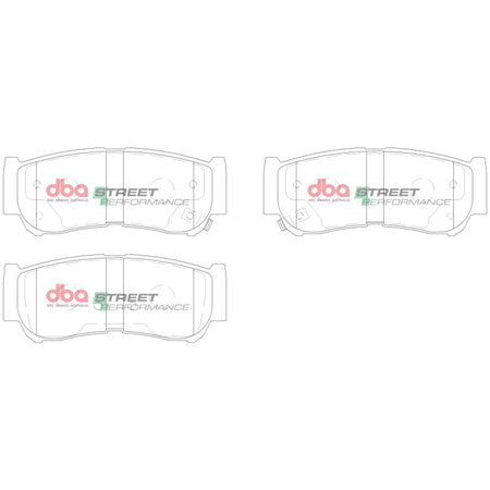 DBA 07-09 Hyundai Santa Fe Rear SP Performance Brake Pads