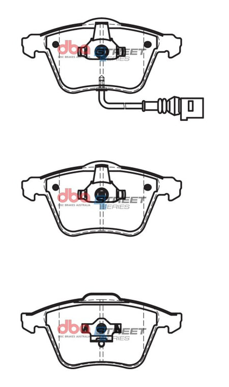 DBA 08-15 Audi TT Quattro Front Street Series Brake Pads