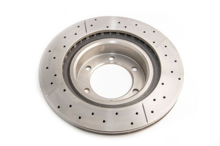 DBA 09/02+ Toyota Landcruiser 17in Wheel Front Drilled & Slotted Street Series Rotor