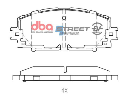 DBA 11-17 Lexus CT200h B Type Front SSEV Street Series Brake Pads