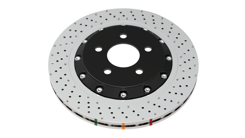 DBA 12-13 Volkswagen Golf R Front 5000 Series Drilled Replacement Ring