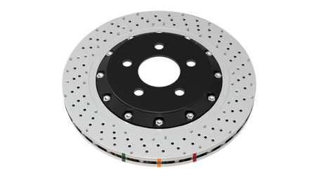 DBA 12-13 Volkswagen Golf R Front 5000 Series Drilled Replacement Ring