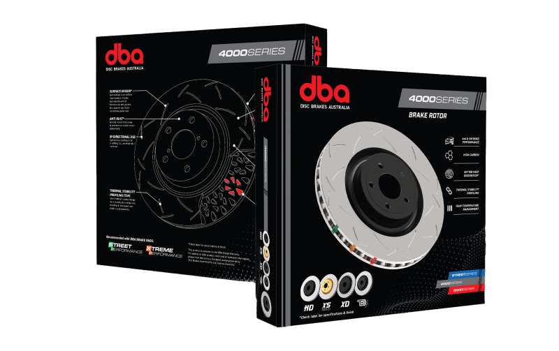 DBA 13-20 Ford Fiesta ST Front 4000 Series Slotted Rotor