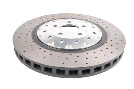 DBA 14-18 Audi RS7 Iron Rotors Front 5000 Series Drilled & Slotted Rotor w/Silver Hat
