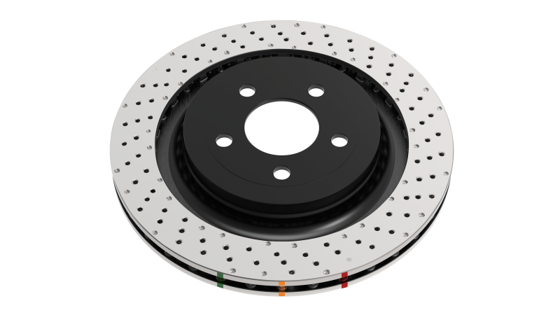 DBA 14-21 Volkswagen GTI (w/Perf Pkg 310mm Rear Disc) Rear 4000 Series Drilled Wavy Rotor w/Slv Hat