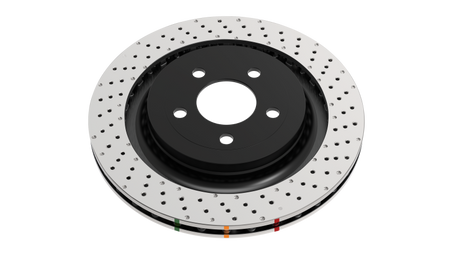 DBA 14-21 Volkswagen GTI (w/Perf Pkg 310mm Rear Disc) Rear 4000 Series Drilled Wavy Rotor w/Slv Hat