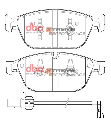DBA 16-18 Audi A8 (w/380mm Front Rotor) 4.0L Front XP Performance Brake Pads