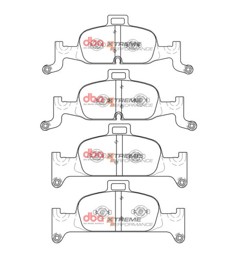 DBA 17-19 Audi A4 (w/318mm front Rotor) Front XP Performance Brake Pads