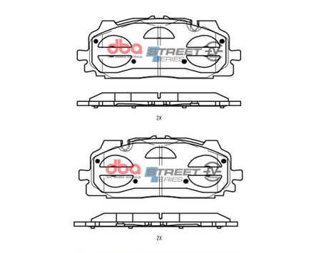 DBA 19-21 Audi A8 Quattro (w/375mm Front Rotor) Front SSEV Street Series Brake Pads