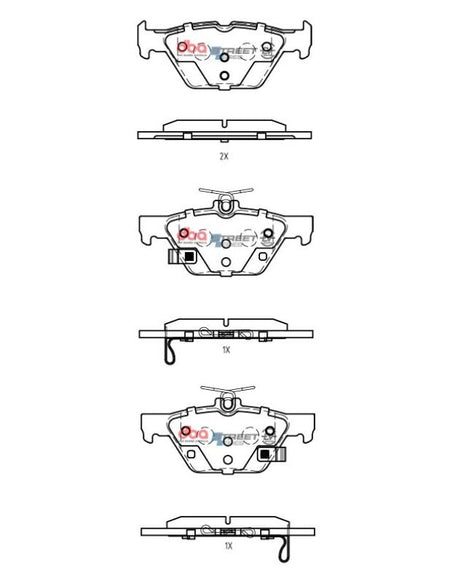 DBA 19-21 Subaru Ascent Rear SSEV Street Series Brake Pads