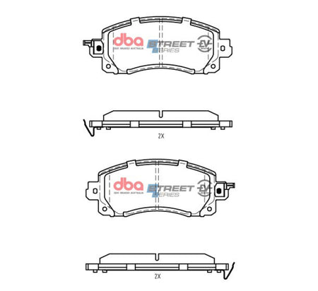 DBA 19-22 Subaru Forester (w/Sport Brakes) Front SSEV Street Series Brake Pads