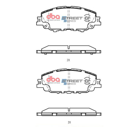DBA 19-22 Toyota Corolla Hatchback Front SSEV Street Series Brake Pads