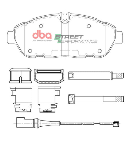 DBA 20-22 Ford Transit-150 AWD (6 Lug) Front SP Performance Brake Pads