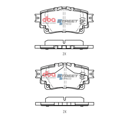 DBA 20-22 Toyota Corolla Hatchback Rear SSEV Street Series Brake Pads