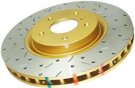 DBA 2012+ Jeep Grand Cherokee 4000 Series Cross Drilled & Dimpled Rear Rotor