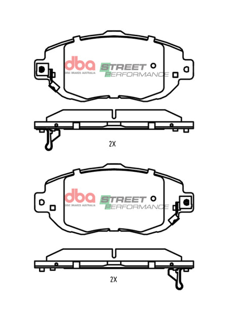 DBA 93-01 Toyota Supra JZ80 Front SP Performance Brake Pads