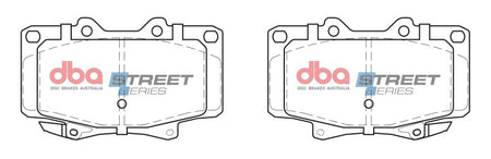 DBA 96-97 Lexus LX450 Front Street Series Brake Pads