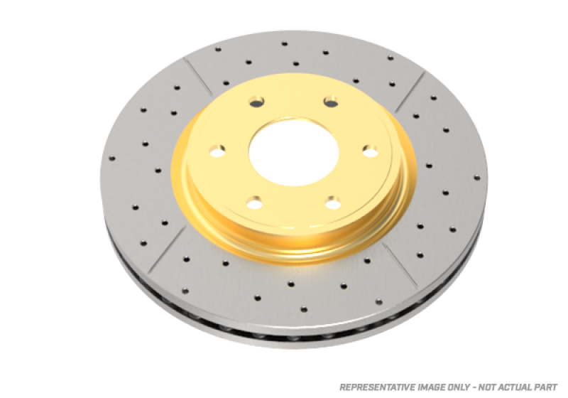 DBA 98-02 Acura CL 4 Cyl Front Street Series Drilled & Slotted Rotor w/Gold Hat