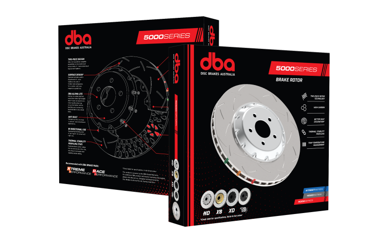 DBA Audi RS3 5000 Series Drilled Front Brake Disc