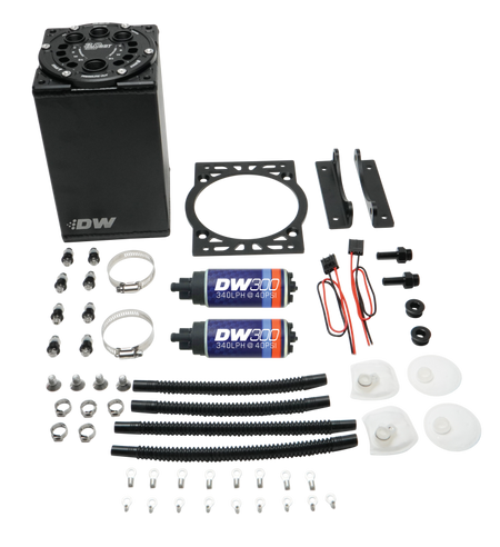 DeatschWerks 3.0L Staged Surge Tank w/ DW300 Fuel Pumps