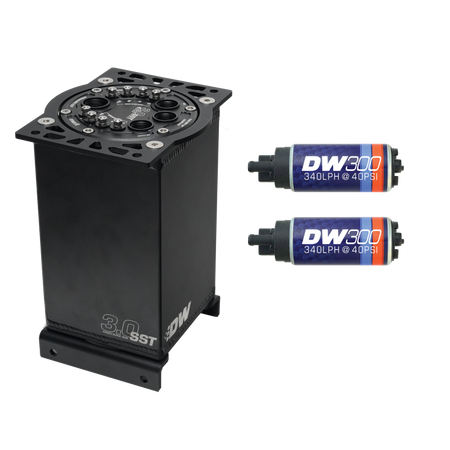 DeatschWerks 3.0L Staged Surge Tank w/ DW300 Fuel Pumps