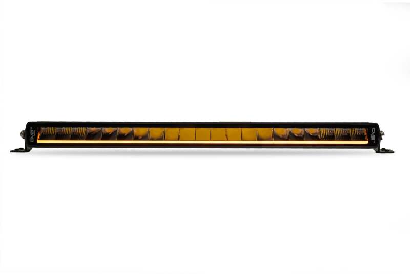 DV8 Offroad 20in Halo Elite Single Row Light Bar with Accent Light - White/Amber