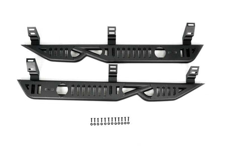DV8 Offroad 24-25 Toyota Land Cruiser OE Plus Side Steps - Black Steel