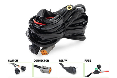 DV8 Offroad 40 AMP DTP 4-Pin Halo Light Harness