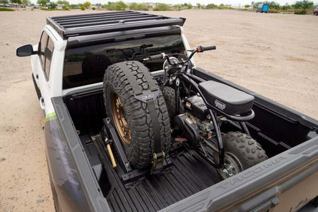 DV8 Offroad Truck Bed Universal Tire Carrier & Accessory Mount