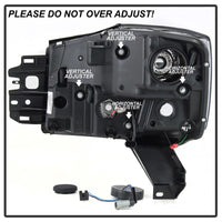 Thumbnail for Spyder 04-15 Nissan Titan / 04-07 Nissan Armada V2 Projector Headlights - Black PRO-YD-NTI04-DRL-BK