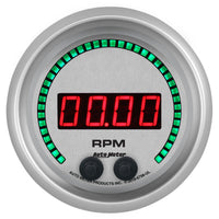 Thumbnail for Autometer 85.7mm Silver 0-16K RPM Tachometer Ultra-Lite Elite Digital Gauge