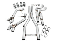 Thumbnail for AWE Tuning 16-19 Chevy Camaro SS Resonated Cat-Back Exhaust -Track Edition (Quad Chrome Silver Tips)