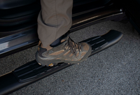 Thumbnail for Fishbone Offroad 2019+ Dodge Ram 1500 Crew Cab Oval Side Steps - Black Textured