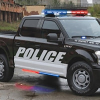 Thumbnail for Putco 15-23 Ford F-150 Blade Rocker Kits Sideliners - Red/Blue w/ White Override