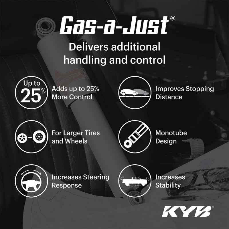 KYB 18-24 Jeep Wrangler (2-3in Lift) Gas-A-Just Gas Shock - Front