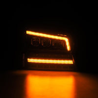 Thumbnail for AlphaRex 03-06 Chevy Silverado 1500/2500HD/3500HD/Avalanche Black NOVA LED Proj Headlights