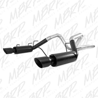 Thumbnail for MBRP 11-14 Ford Mustang GT 5.0L 3in Cat Back Dual Split Rear Race Version 4in Tips - Black