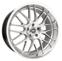 Thumbnail for Enkei Lusso 20x9.5 35mm Offset 5x120 Bolt Pattern 72.6 Bore Hyper Silver Wheel
