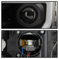Thumbnail for Spyder Ford F150 13-14 Xenon Model Only Light Bar Projector Headlights Black PRO-YD-FF15013PL-BK