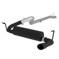 Thumbnail for MBRP 12 Jeep Wrangler/ Rubicon 3.6L Cat Back Single Rear Exit Black Exhaust