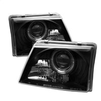 Thumbnail for Spyder Ford Ranger 98-00 Projector Headlights LED Halo Black High 9005 Low H1 PRO-YD-FR98-BK