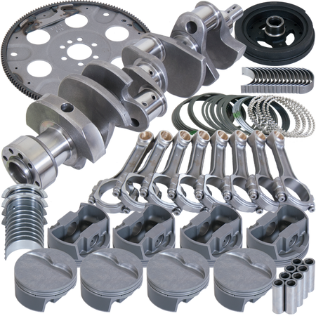 Eagle Chevy 350 1Pc 3.750in Crank 5.700in I-Beam Rod 4.060in Pistons 153 Tooth FP Balanced Assembly