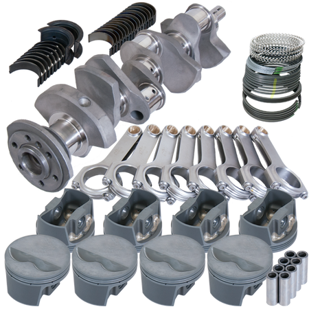Eagle Chevy 350 3.480in Crank 5.700in H-Beam -5cc Flat Top 4.060in Pistons Rotating Assembly