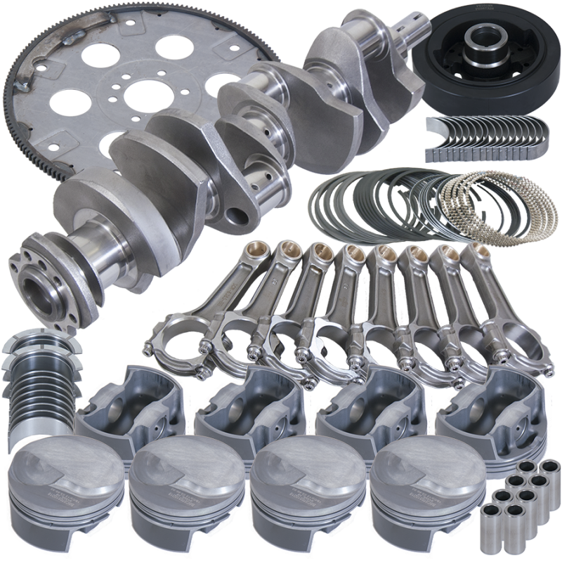 Eagle Chevy 454 1Pc 4.250in Crank 6.385in I-Beam Rod -3cc Flat Top 4.310in Pistons Balanced Assembly