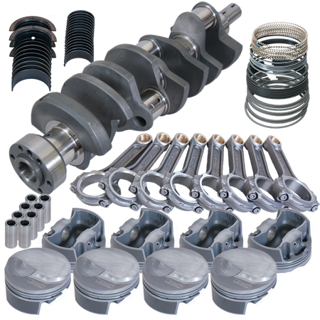 Eagle Chevy 454 1Pc 4.250in Crank 6.385in I-Beam Rods 18cc Dome 4.320in Pistons Rotating Assembly