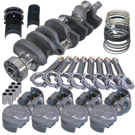 Eagle Chevy 454 1Pc 4.250in Crank 6.385in I-Beam Rods 43cc Dome 4.280in Pistons Rotating Assembly