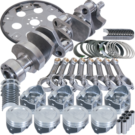 Eagle Chevy LT1350 1Pc 3.750in Crank 5.700in I-Beam Rods 4.000in Pistons 168 Tooth FP Bal Assembly