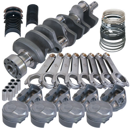 Eagle Chevy Tall 454 1Pc 4.250in Crank 6.800in H-Beam 43cc Dome 4.320in Pistons Rotating Assembly