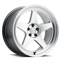 Thumbnail for Kansei K12H Knp 15x7in / 4x100 BP / 25mm Offset / 73.1mm Bore - Hyper Silver Wheel