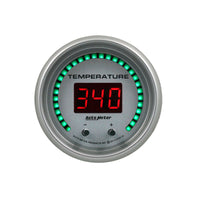 Thumbnail for Autometer 52.4mm Silver Switchable 60-340 Degrees F/40-170 Degrees C Ultra-Lite Elite Digital Gauge